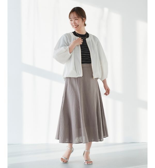 le.coeur blanc「コットン麻マーメイドスカート」|スカート|