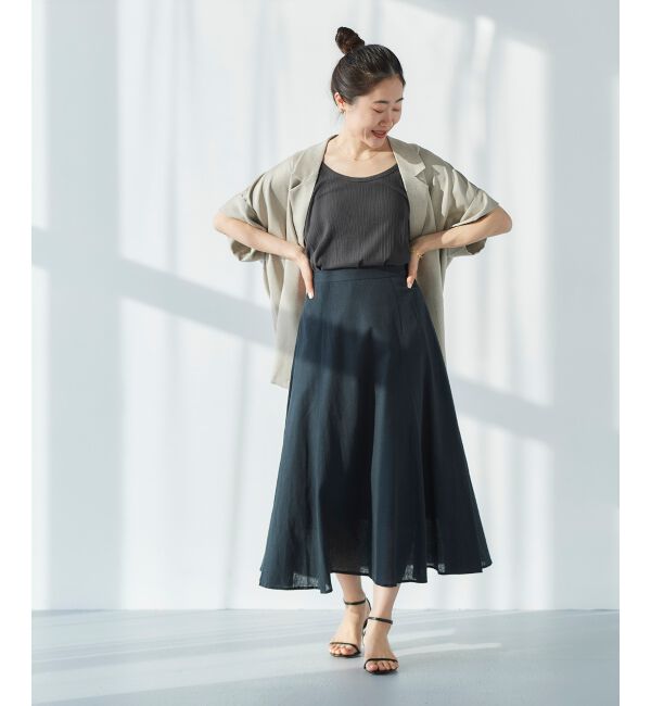 le.coeur blanc「コットン麻マーメイドスカート」|スカート|