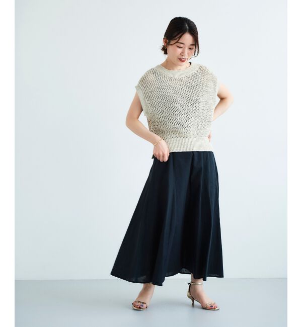 le.coeur blanc「コットン麻マーメイドスカート」|スカート|