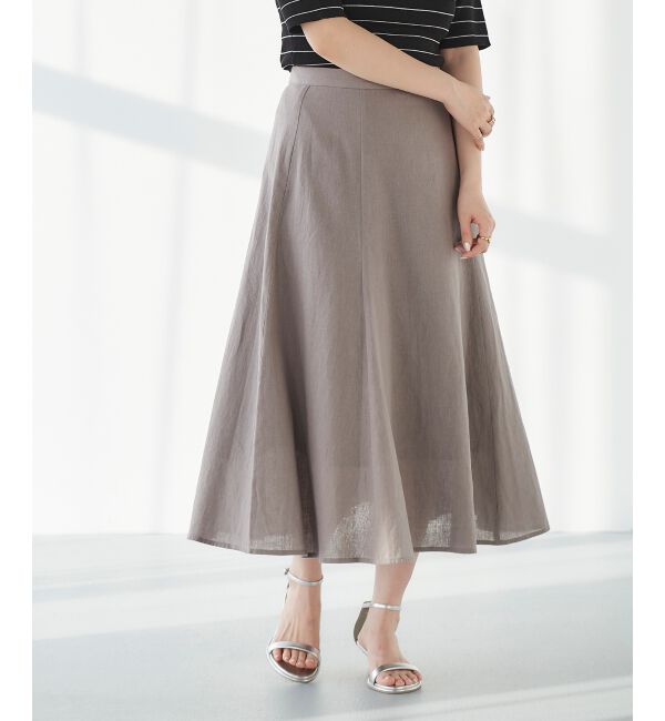 le.coeur blanc「コットン麻マーメイドスカート」|スカート|