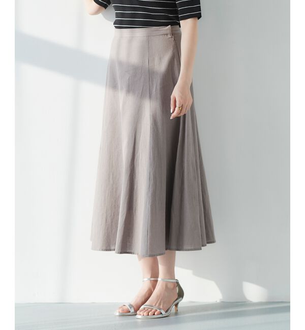 le.coeur blanc「コットン麻マーメイドスカート」|スカート|