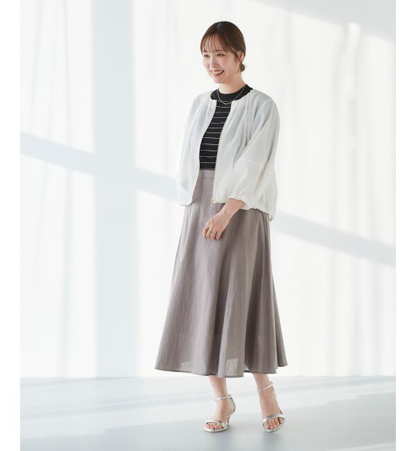 le.coeur blanc「コットン麻マーメイドスカート」|スカート|