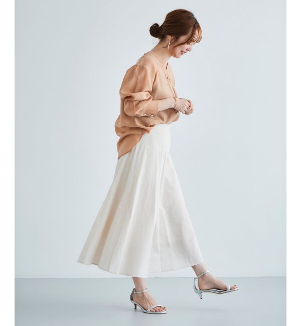 le.coeur blanc「コットン麻マーメイドスカート」|スカート|