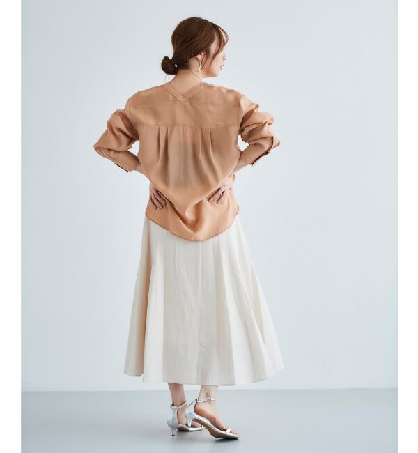 le.coeur blanc「コットン麻マーメイドスカート」|スカート|