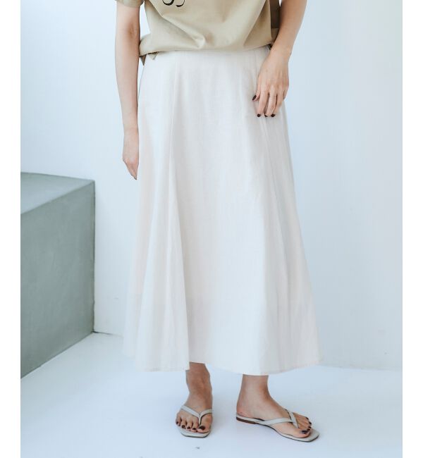 le.coeur blanc「コットン麻マーメイドスカート」|スカート|