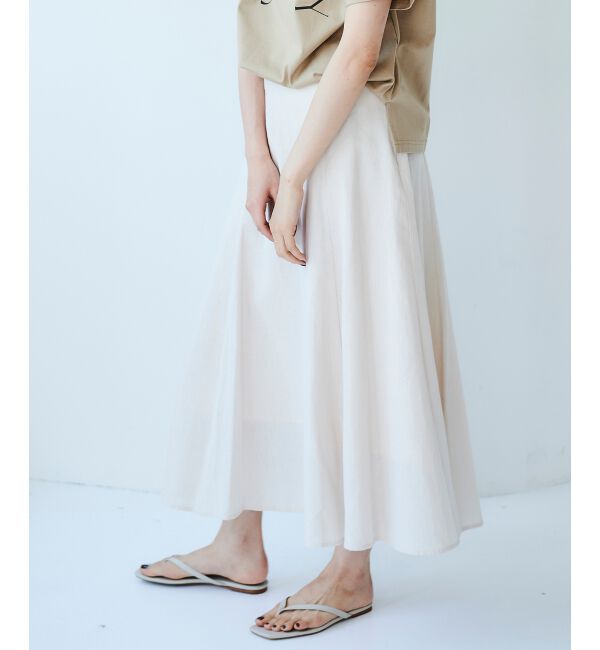 le.coeur blanc「コットン麻マーメイドスカート」|スカート|