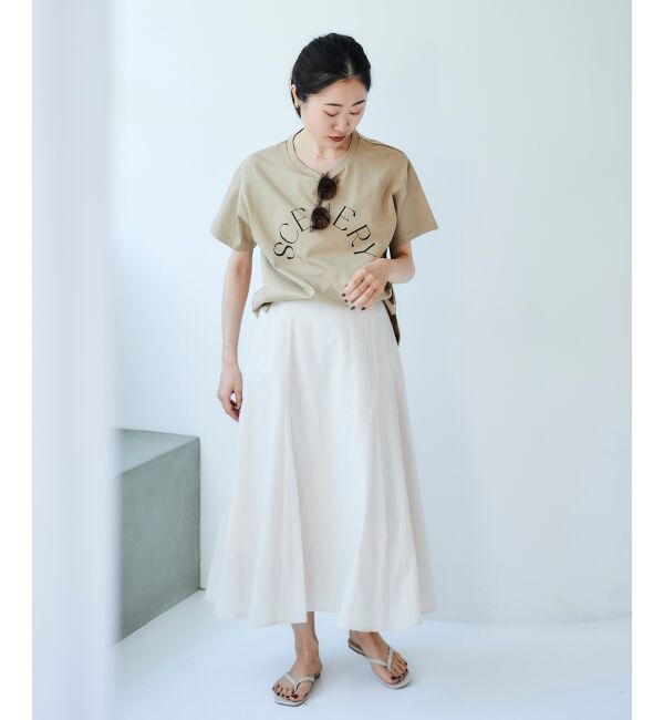 le.coeur blanc「コットン麻マーメイドスカート」|スカート|