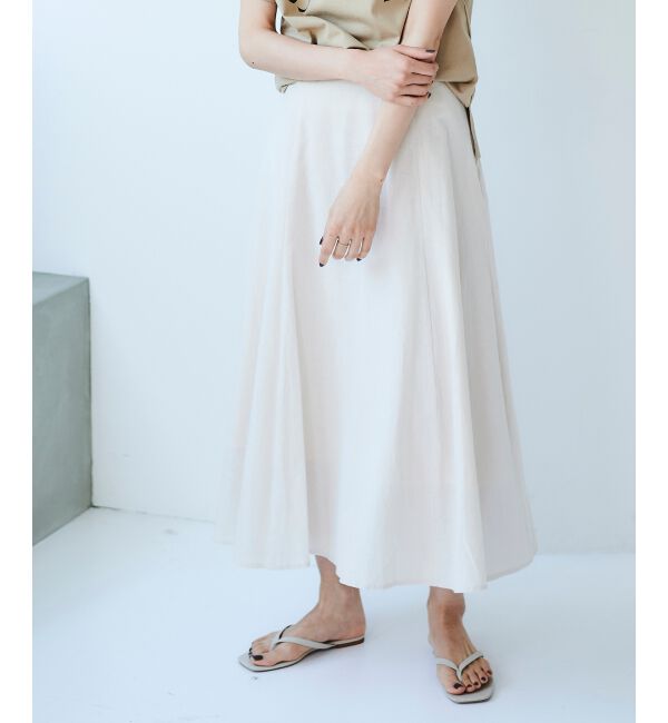 le.coeur blanc「コットン麻マーメイドスカート」|スカート|