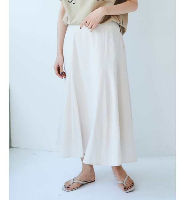 le.coeur blanc「コットン麻マーメイドスカート」|スカート|