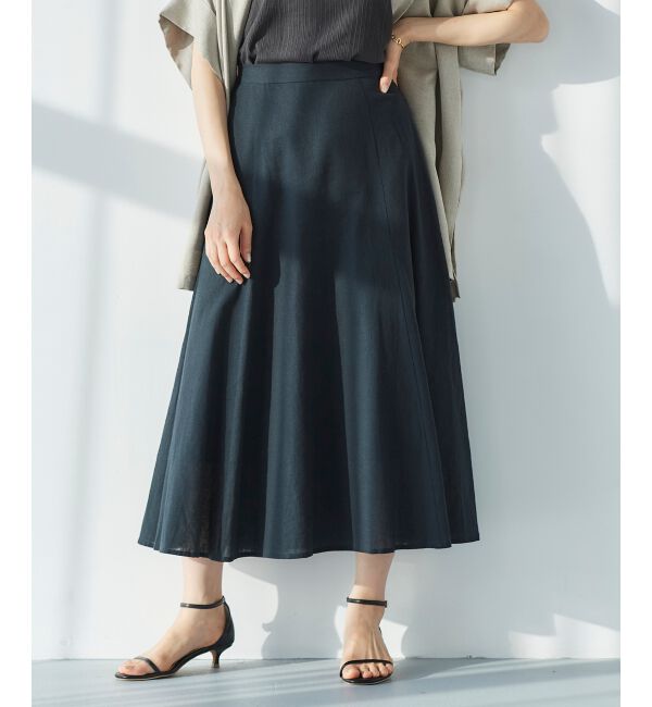 le.coeur blanc「コットン麻マーメイドスカート」|スカート|