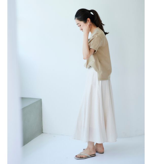 le.coeur blanc「コットン麻マーメイドスカート」|スカート|