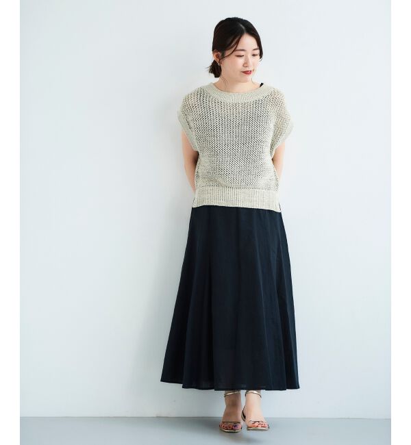 le.coeur blanc「コットン麻マーメイドスカート」|スカート|