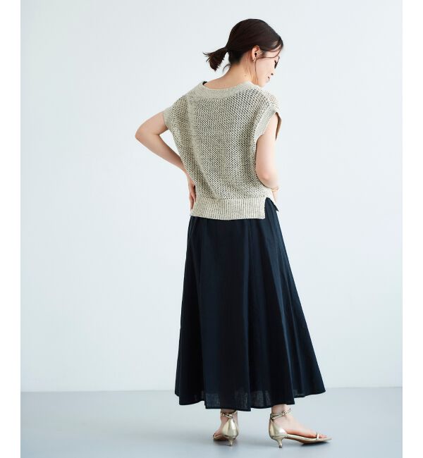 le.coeur blanc「コットン麻マーメイドスカート」|スカート|