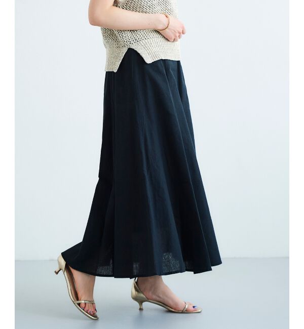 le.coeur blanc「コットン麻マーメイドスカート」|スカート|