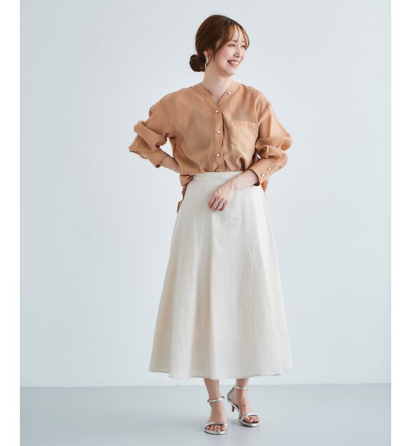 le.coeur blanc「コットン麻マーメイドスカート」|スカート|