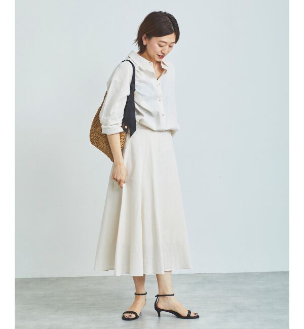 le.coeur blanc「コットン麻マーメイドスカート」|スカート|