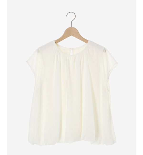 le.coeur blanc「シアードットバルーンブラウス」|シャツ・ブラウス|