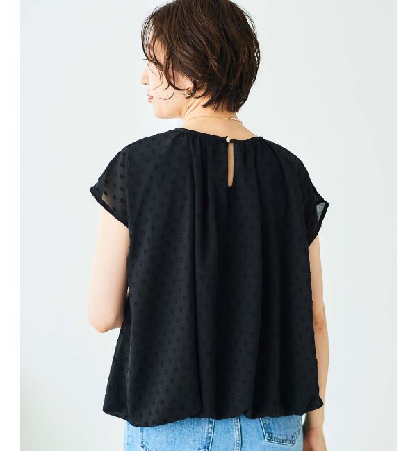 le.coeur blanc「シアードットバルーンブラウス」|シャツ・ブラウス|