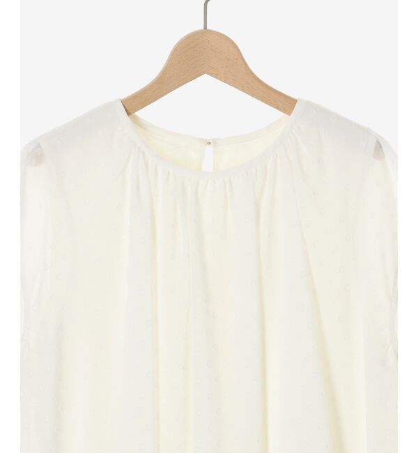 le.coeur blanc「シアードットバルーンブラウス」|シャツ・ブラウス|