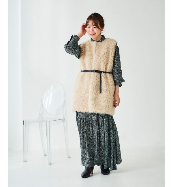 le.coeur blanc「IPEKERフリルネックワンピース」|ワンピース|