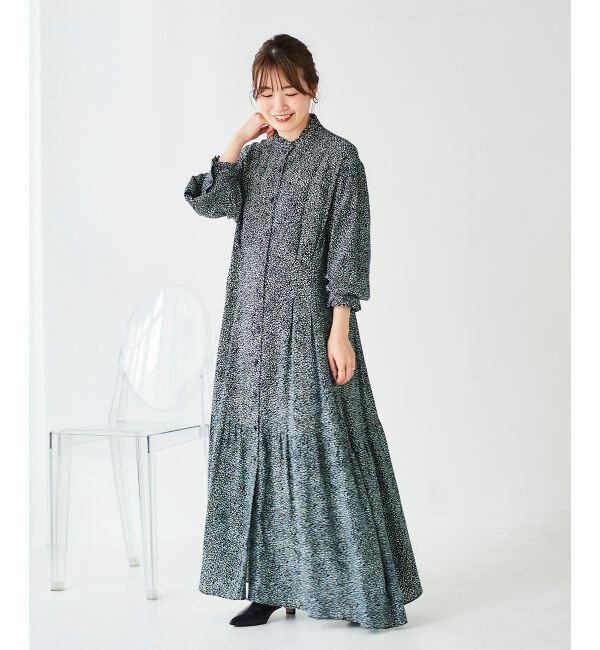 le.coeur blanc「IPEKERフリルネックワンピース」|ワンピース|