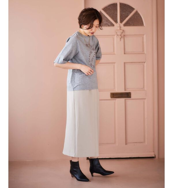 le.coeur blanc「《手洗い可能》BEAU TEMPS ロゴプリントTシャツ」|Tシャツ・カットソー|