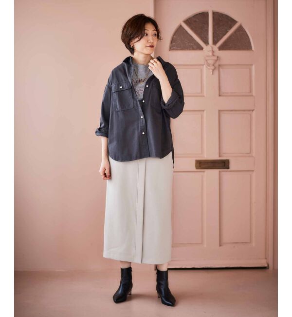 le.coeur blanc「《手洗い可能》BEAU TEMPS ロゴプリントTシャツ」|Tシャツ・カットソー|