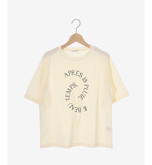 le.coeur blanc「《手洗い可能》BEAU TEMPS ロゴプリントTシャツ」|Tシャツ・カットソー|