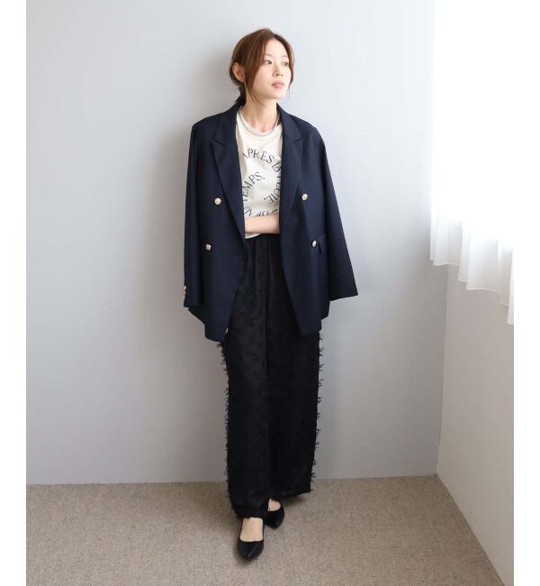 le.coeur blanc「《手洗い可能》BEAU TEMPS ロゴプリントTシャツ」|Tシャツ・カットソー|