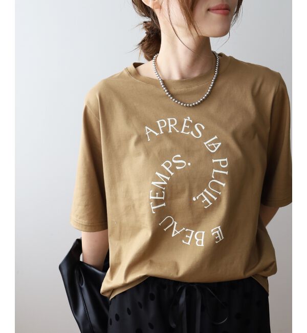 le.coeur blanc「《手洗い可能》BEAU TEMPS ロゴプリントTシャツ」|Tシャツ・カットソー|