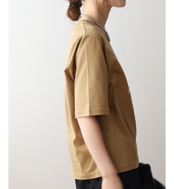 le.coeur blanc「《手洗い可能》BEAU TEMPS ロゴプリントTシャツ」|Tシャツ・カットソー|