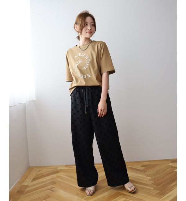 le.coeur blanc「《手洗い可能》BEAU TEMPS ロゴプリントTシャツ」|Tシャツ・カットソー|