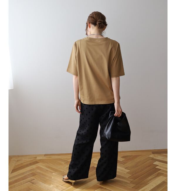 le.coeur blanc「《手洗い可能》BEAU TEMPS ロゴプリントTシャツ」|Tシャツ・カットソー|