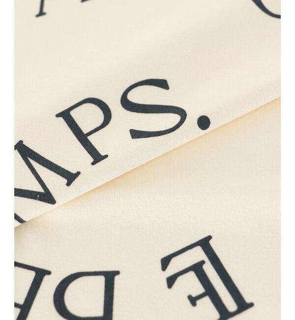 le.coeur blanc「《手洗い可能》BEAU TEMPS ロゴプリントTシャツ」|Tシャツ・カットソー|