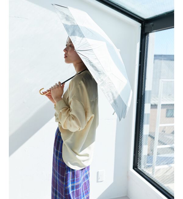 le.coeur blanc「PUバイカラー折りたたみ傘」|傘|