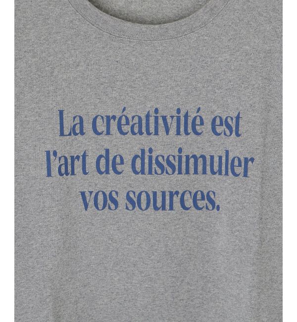 le.coeur blanc「メッセージロゴロングTシャツ」|Tシャツ・カットソー|