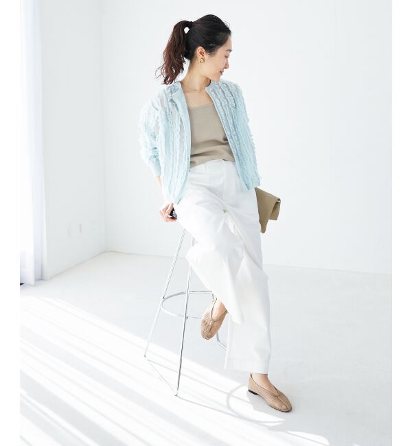  「フリンジニットカーディガン」|カーディガン|