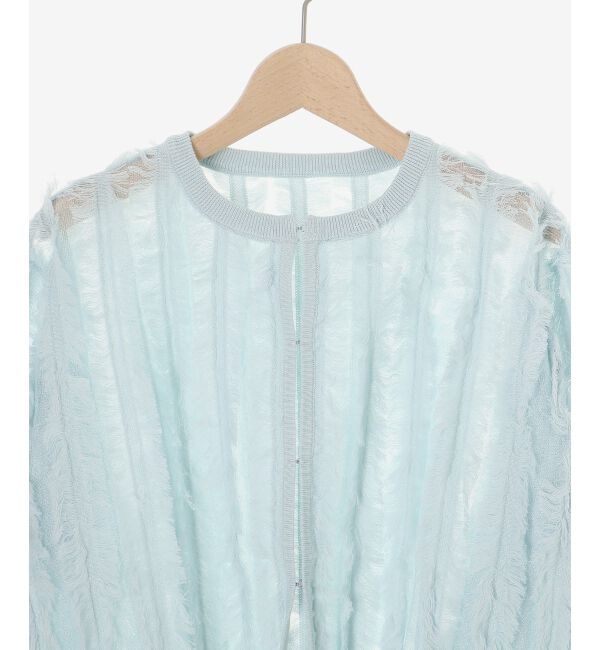  「フリンジニットカーディガン」|カーディガン|