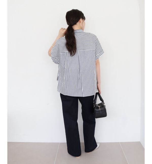  「《手洗い可能》ストライプドルマンボウタイシャツ」|シャツ・ブラウス|