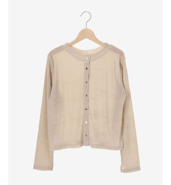  「シアーベロア2WAYカーディガン」|カーディガン|