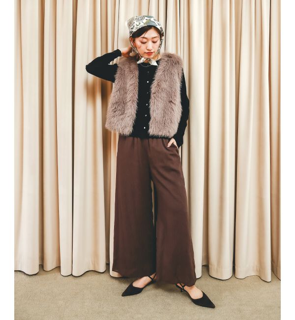  「シアーベロア2WAYカーディガン」|カーディガン|