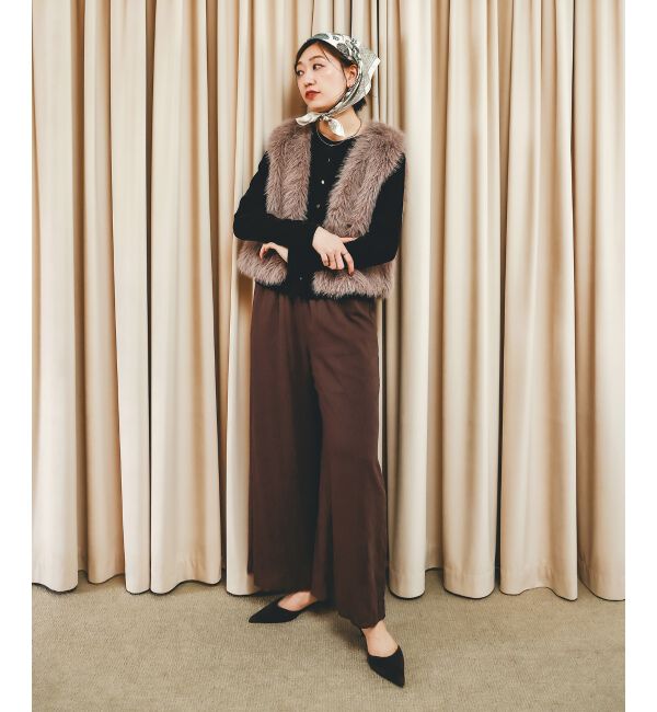  「シアーベロア2WAYカーディガン」|カーディガン|