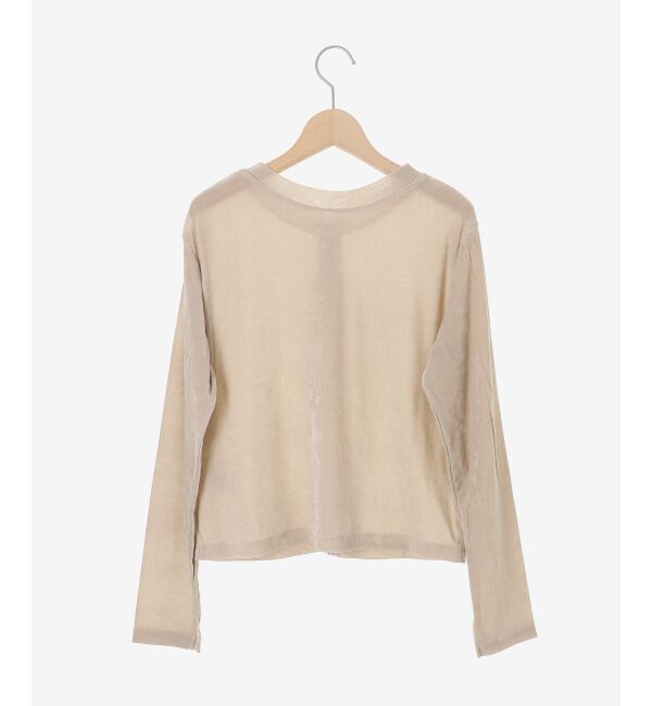  「シアーベロア2WAYカーディガン」|カーディガン|