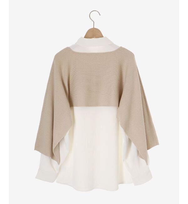 MAJESTICLEGON「シャツsetショートスリットニット」|ニット・セーター|