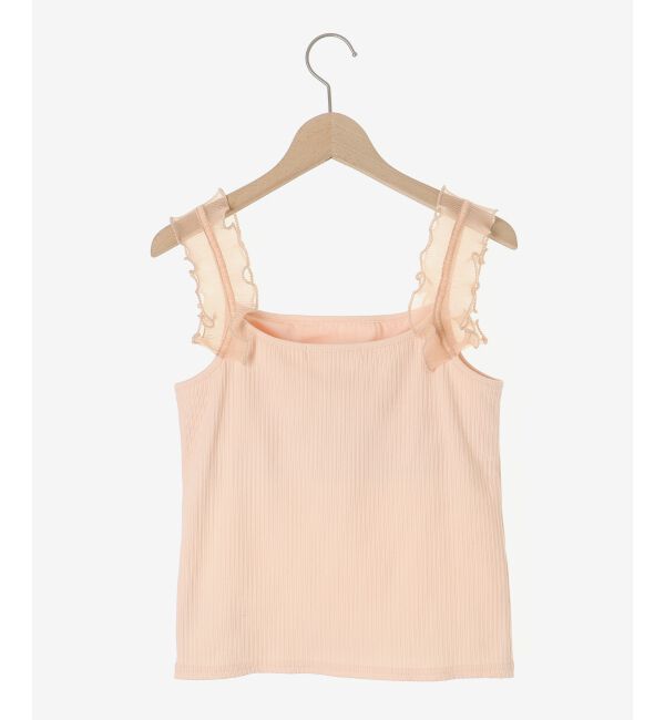 MAJESTICLEGON「カップ付きフリルトリムキャミソール」|キャミソール|