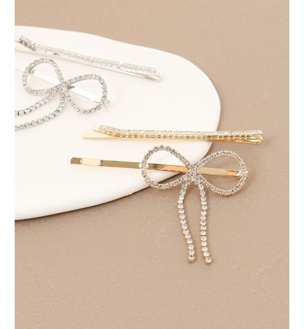 MAJESTICLEGON「シャイニーリボンヘアピンset」|その他|