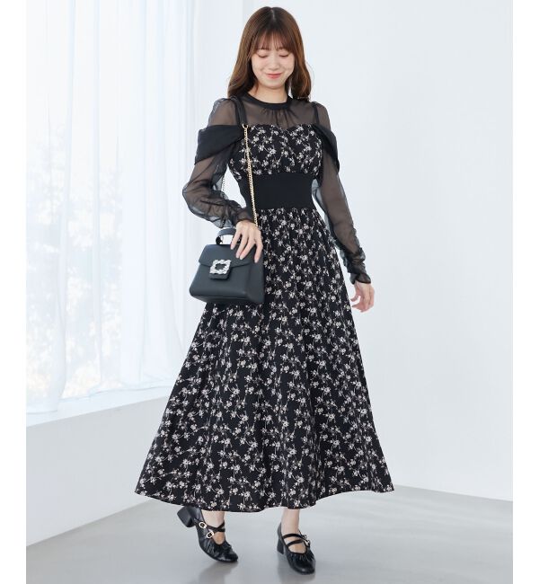  「シアードッキングコルセットワンピース」|ワンピース|