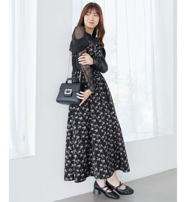  「シアードッキングコルセットワンピース」|ワンピース|