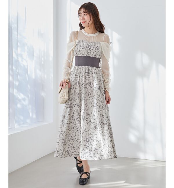  「シアードッキングコルセットワンピース」|ワンピース|