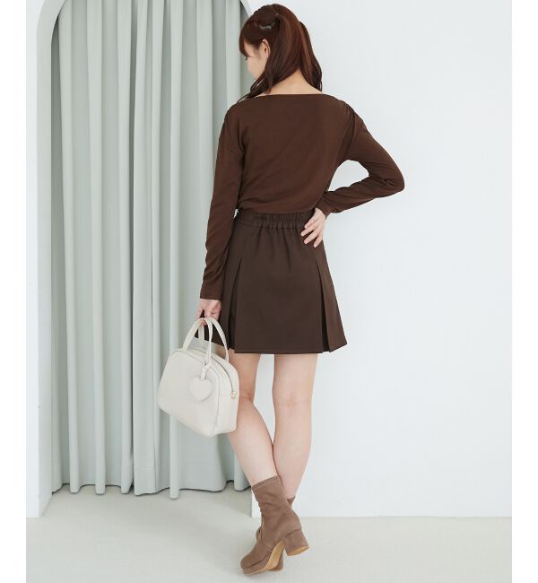  「バイカラーチェックトップス」|Tシャツ・カットソー|